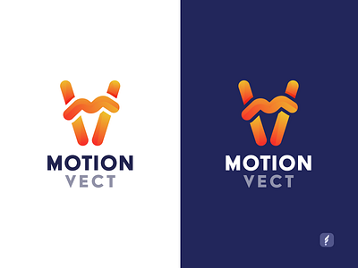 M + V Modern Letter Logo