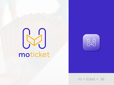 M + Ticket Logo Concept