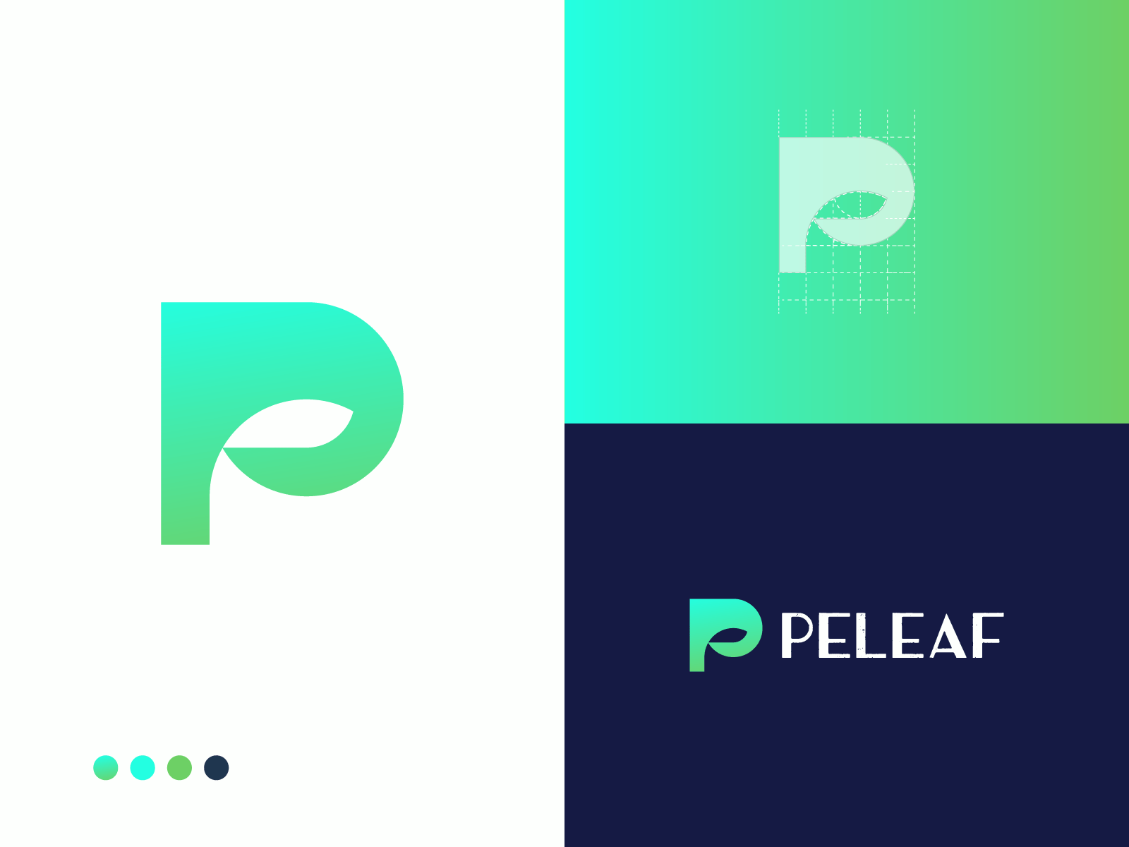 P  + Leaf Logo Mark