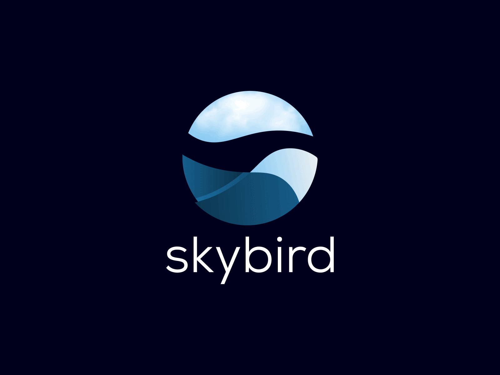 Sky + Cloud + Bird Logo Mark