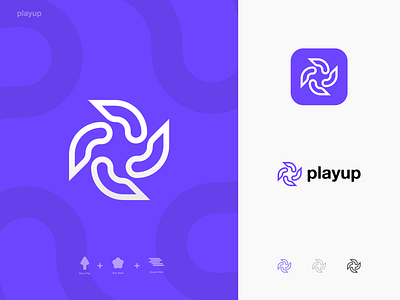 Playup - Money Transfer Logo Design Branding - For Sale