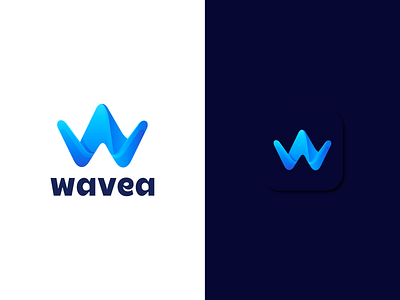 W Wave Logo Concept