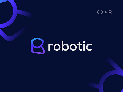 R + Robot Logo Mark - Unused Concept blockchain brand brand identity branding codes custom cyber data design development flat logo logo design logos minimal modern robot robotic tech typography