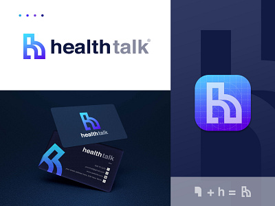 H + Conversation Modern Brand Logo - Unused Concept blockchain brand brand identity branding chat logo connect conversation logo design gradient h letter h logo logo logo design logo designer logos mark minimal logo modern logo technology vector