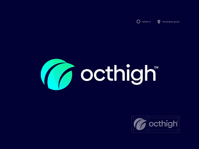 Octhigh Logo Mark - O Business Logo Mark agency logo brand identity branding business logo company logo design finance growth icon investment logo logo design logo designer logo mark logos modern logo monogram o letter o logo startup