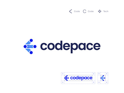 C + Code + Tech + Software Logo Mark brand identity branding c logo code logo coding dentity design fintech gradient icon logo logo design logo designer logos logotype modern logo monogram software logo startup tech logo