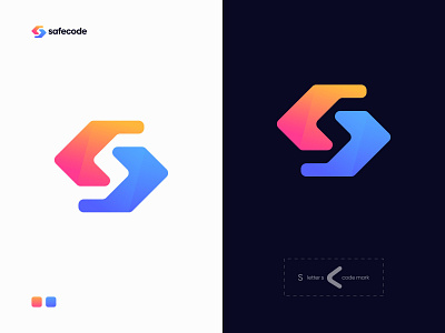 S + Code Software Logo Mark by Md Iqbal Hossain on Dribbble