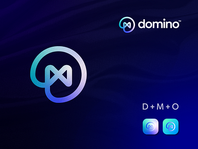 D + M + O Logo Mark blockchain brand identity branding d design dmo gradient icon identity letter logo logo logo design logo designer logo mark logos m modern logo o startup vector
