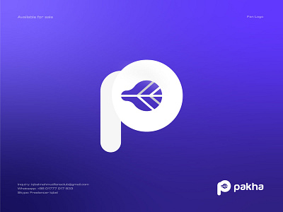 P Logo Design | P Hand Fan Logo | Logo Design | Modern Logo 2023 clean creative design hand fan logo identity logo logo design logo trends 2023 logotype mark p letter p logo