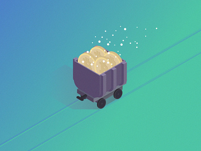 Picture #5 bitcoin block chain cart crypto design icon illustration logo