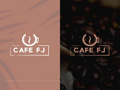 Cafe FJ abstract background brand design brand identity branding creative illustrator logo logo design modern vector