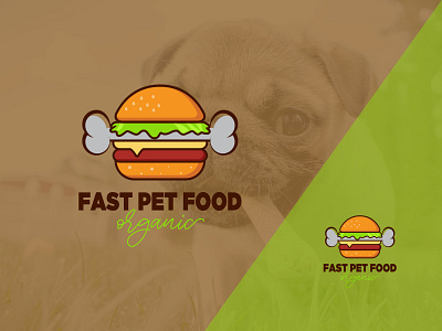 Fast Pet Food abstract background brand design brand identity creative design dog food illustrator logo logo design pet vector