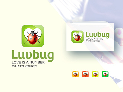 LUVBUG - APPS LOGO 3d abstract logo app brand design brand identity creative icon illustrator logo logo design mascot vector