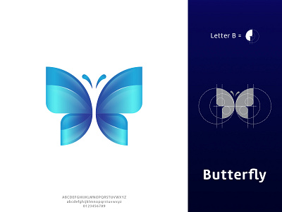 Butterfly b logo design abstract art b b letter brand brand identity branding butterfly colorful creative design graphic design icon illustrator letter logo logo design modern watercolor