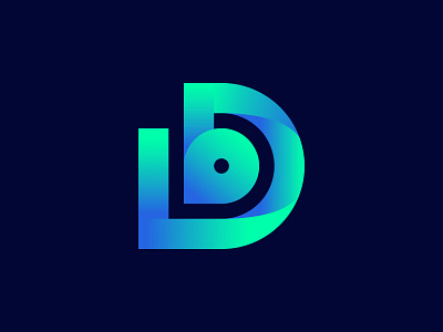 D and B logo b bd brand design brand identity branding creative d design gradients illustrator letter logo logo design vector