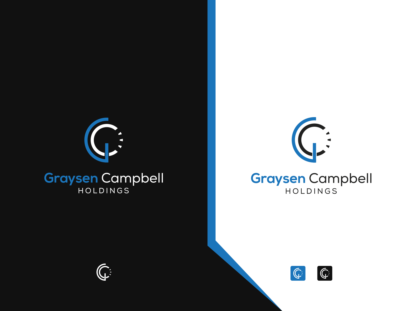 G - C Letter Logo Design, Minimalist Logo Design.