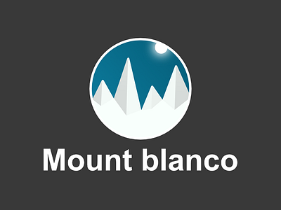 Mount Blanco affinity designer affinitydesigner branding challenge daily dailylogo dailylogochallenge design design art designer designer logo illustration logo