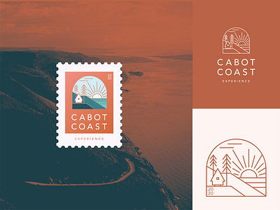 CABOT COAST coast hotel illustration lineart logo travel