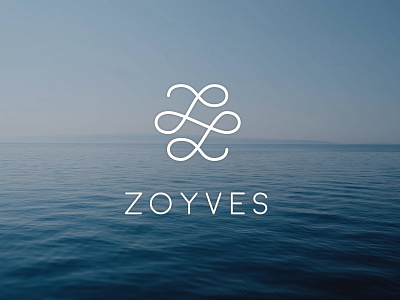 Luxury logo for Zoyves beauty services branding clean logo line logo simple logo sophisticated water logo