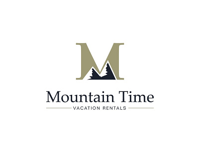Logo for vacation rentals branding negative space negative space logo
