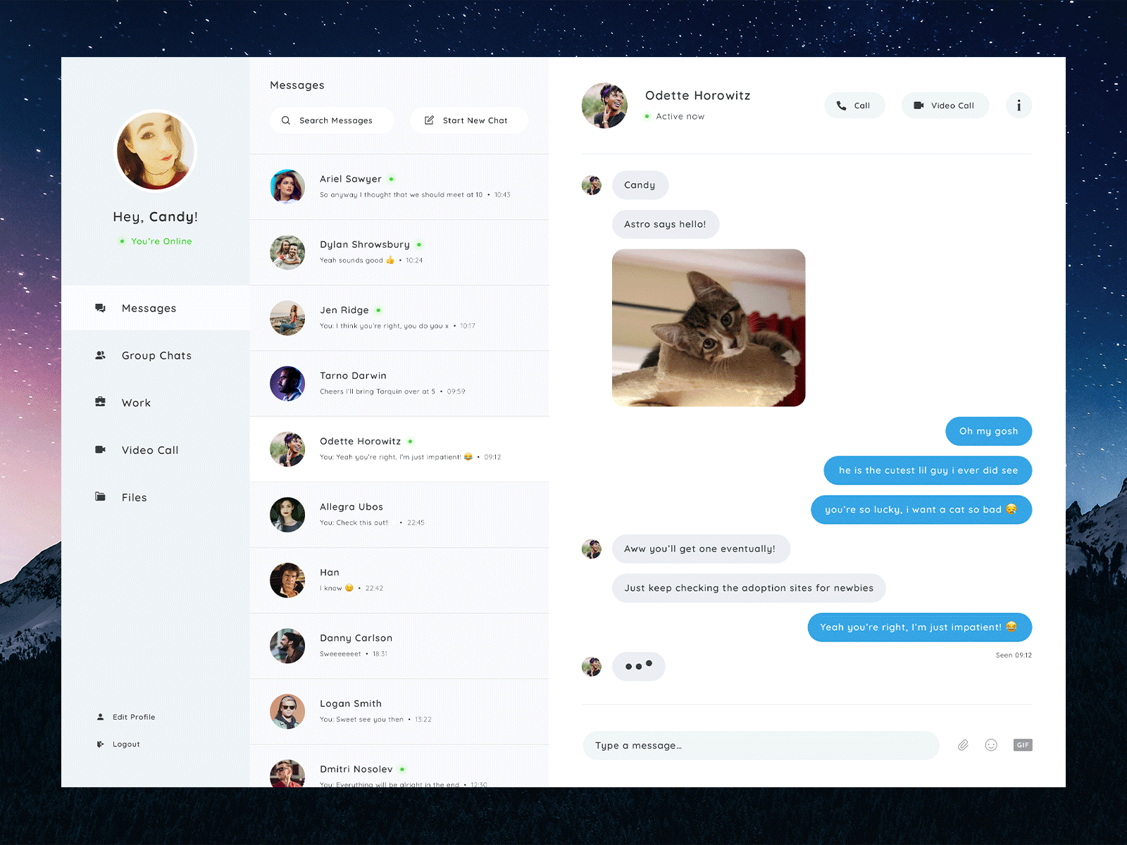 Daily UI 013 // Direct Messaging