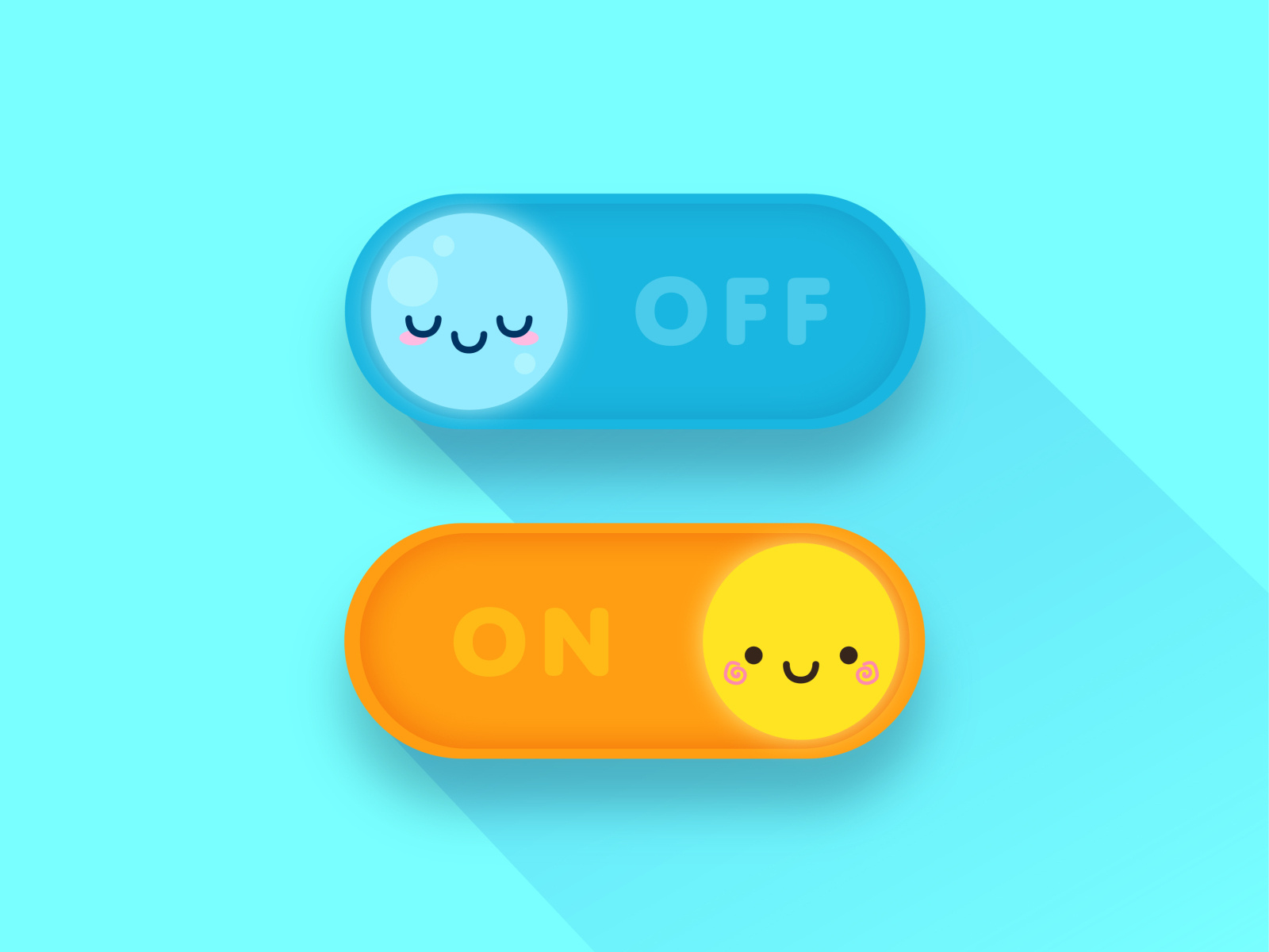 Daily UI 015 // On/Off Switch by Candy Sinclair-Ford on Dribbble