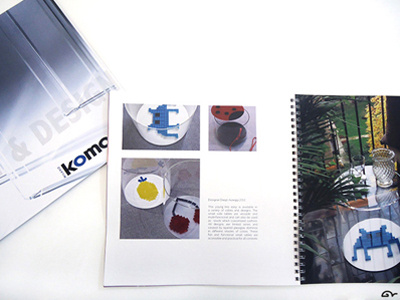 Komodo: the illusion of space advertising art brochure catalogue design direction graphic tipography