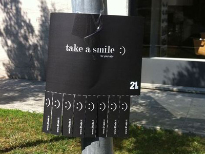 21 Take Smile adv art creative editorial graphic guerrilla logos