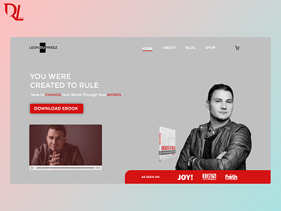 Landing Page for BOOK adobexd design flat icon ui user experience user interface ux web website