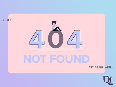 404 Page Design adobexd app branding dailychallenge dailyui design flat icon illustration mobile ui ui user experience userinterface ux vector web