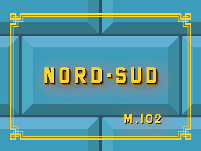 Nord-Sud Visual Identity branding company company branding identity metro paris revival train typography underground vector vintage visual identity