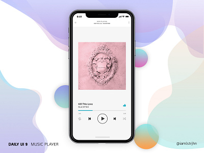 DAILY UI 9: MUSIC PLAYER app dailyui design illustration minimal musicapp ui ux web web design