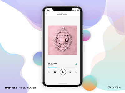 DAILY UI 9: MUSIC PLAYER