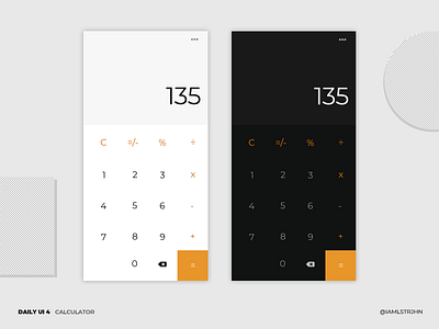 DAILY UI 4: CALCULATOR