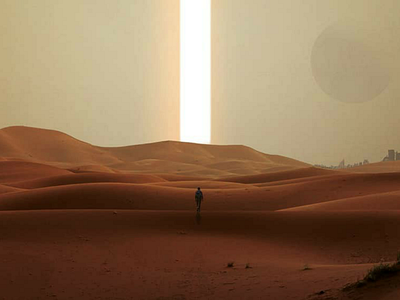 World of Tomorrow apocalypse design photomontage sand