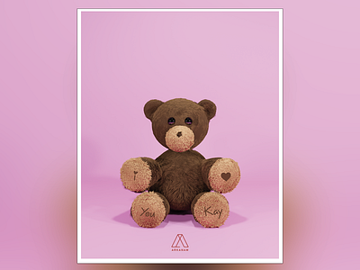 Happy Valentine's Day 2 3d bear design graphic teddybear valentinesday