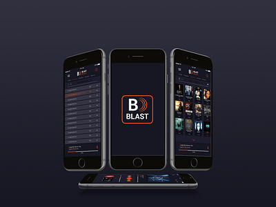 Blast Music app design music music app ui