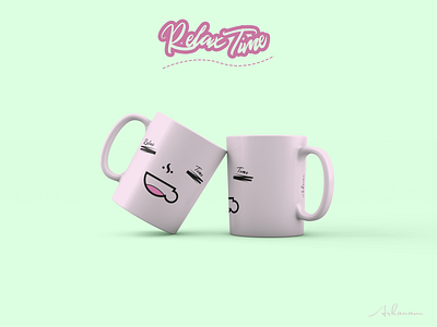 RelaxTime Mug Design coffee design graphic graphism mugs relax tea