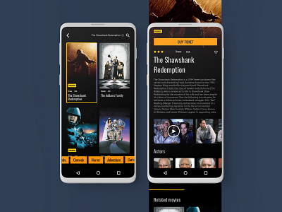 Movie search app interface mobile ui movie app searching ui uidesign