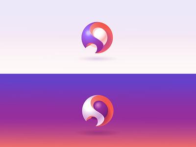 "S" Logo design 2d 3d branding design gradients illustration illustrator logo minimal shading ui vector web