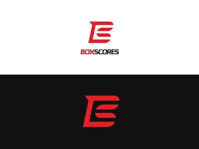 BoxScores logo design branding design flatdesign initial logo logo monogram vector