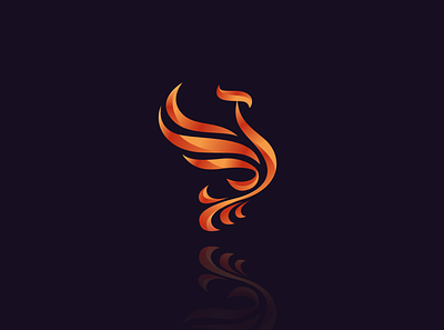 Phoenix animal birds design gradients illustrator minimal mythology phoenix pictogram tatoo vector