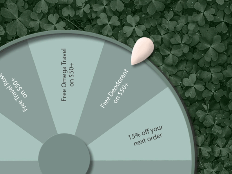 Spin the Wheel - St Patrick's Day after effects animated animation biossance gif motion paid media roulette spin the wheel st patricks