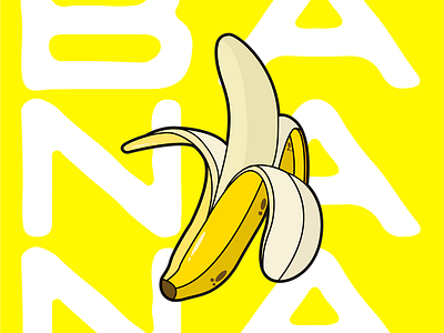 Banana banana illustration illustration art director design logo