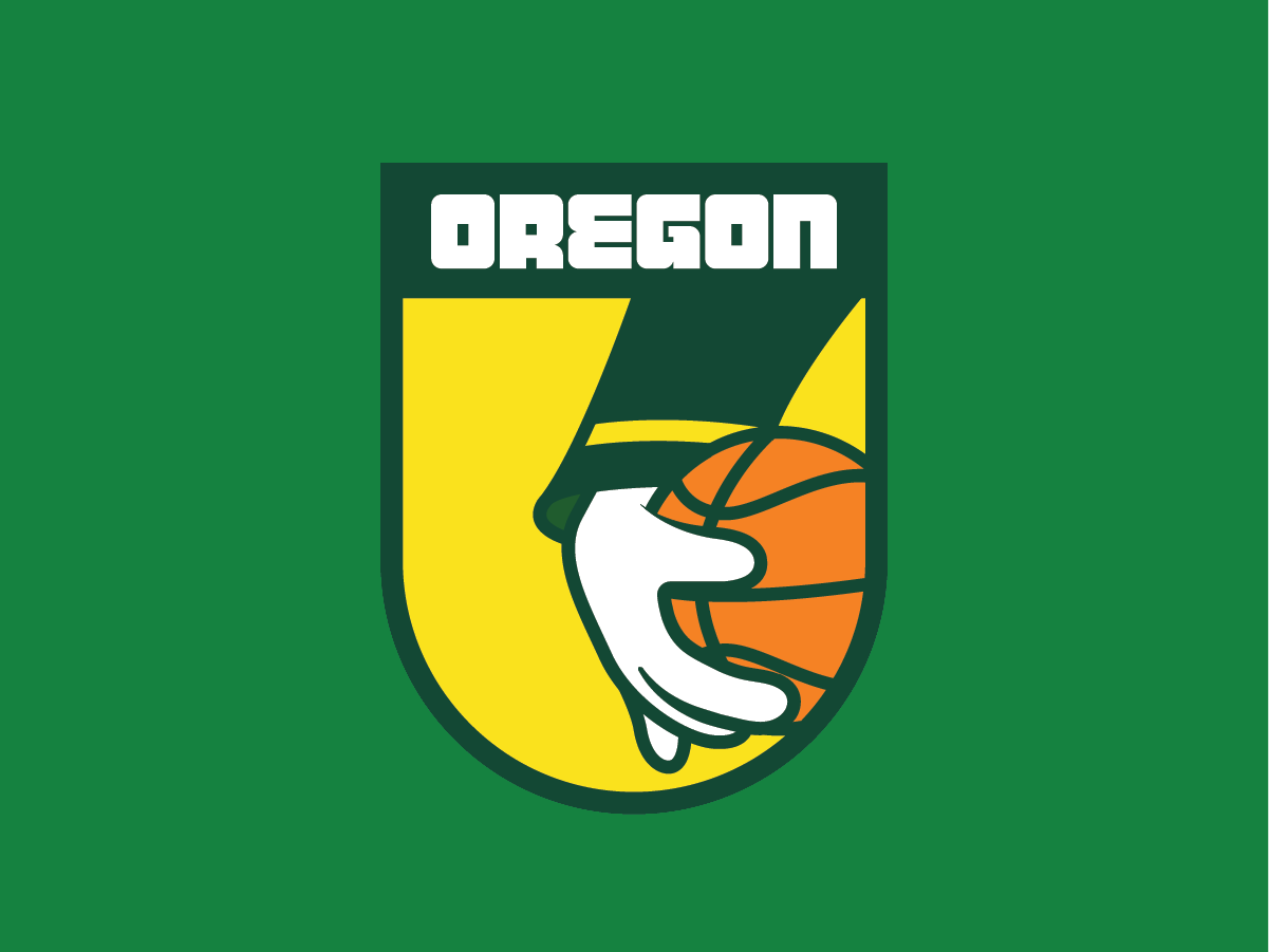 Oregon Ducks Basketball Logo by Anthony Accinelli on Dribbble