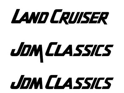 Land Cruiser Font Recreation