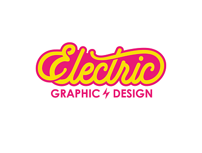 Electric Graphic Design Logo + Wordmark branding design digital art icon illustration illustration art director design label design logo typography vector