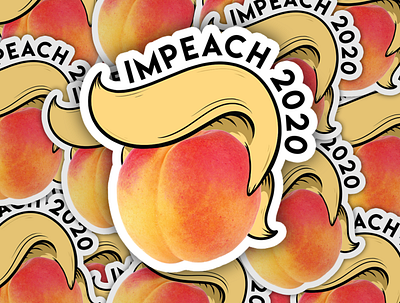 Impeach Trump Stickers branding design digital art drawing icon illustration illustration art director design vector