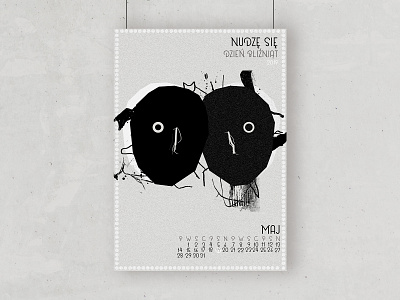 Calendar // 2019 adobe photoshop black calendar gemini illustration illustration digital