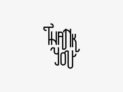 Thank you // adobe illustrator letters thankyou typo typography